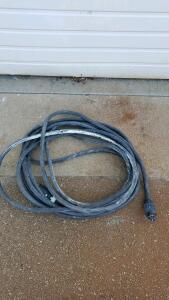 Hubbell Heavy-Duty 25ft Industrial Extension Cord, 30A, 250V, NEMA L6-30 Locking Plugs