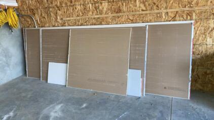 Standard 4x8 Drywall Sheets, Tapered Edge, Stored Indoors, Includes Multiple Partial Sheets ( Bay 4 )