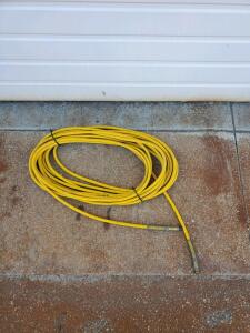 1/4" Yellow Air Tool Hose with Quick-Connect Fittings