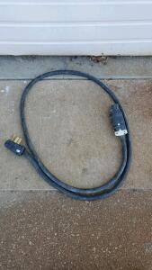 Leviton 275-E NEMA 14-30P to Hubbell HBL2713 NEMA L14-30R 30A 125/250V Extension Cord