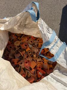 Bulk Lot of Orange/Red Plastic Construction Spacers for Formwork Support