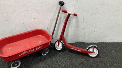 Mini- Radio Flyer Scooter and Little Red Racer