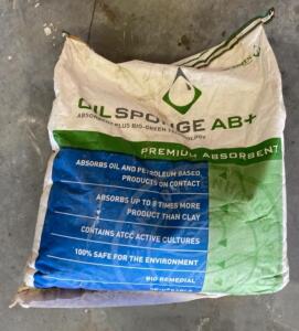 Oil Sponge AB+ Premium Absorbent, 30 lbs, Bio-Remedial, Non-Toxic, High Absorption Capacity ( Bay 4 )