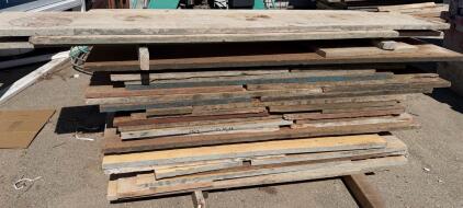 Assorted Construction-Grade Used Plywood Sheets, 4x8 ft, Mixed Thickness, ~25 pcs