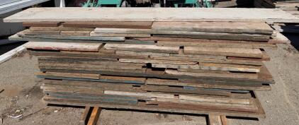 Reclaimed Douglas Fir/Pine Wood Boards&mdash;8' x 10", Rustic Patina, Mixed Colors, 38 Pieces, 254 sqft
