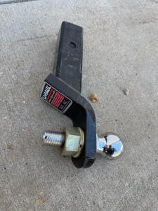 U-Haul Trailer Hitch Ball Mount 2" Shank, 2" Ball, 8" Length, 7,500 lb GTW, Steel