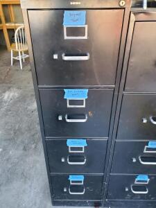 Commercial HON 4-Drawer Cabinet w/ FastCap Glass Carriers, Caulking Guns, Tape, Sheeting