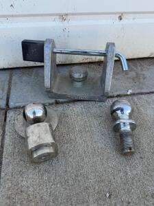 U-Haul 2" 6000 lb Trailer Hitch Ball, Fulton 2" Coupler Lock, Chrome Hitch Ball Towing Set