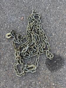 Grade 70 Transport Chain w/ Clevis Grab Hooks, 5/16" Diameter, G70 Rated