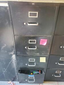 HON 4-Drawer Steel Filing Cabinet with Assorted Hand Tools, DEWALT Filters & Hard Hat