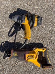 DEWALT DW292 1/2" Corded Impact Wrench & DCS367B XR 20V Brushless Reciprocating Saw Combo
