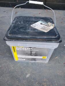 Huttig-Grip Duplex Nails 8d 2-1/4", Smooth Shank, 50 lb Bucket, Approx. 9,250 Nails