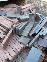 Modular Clay Thin Brick Veneer, Red/Brown, Ribbed Texture, Includes Corner Pieces - 3
