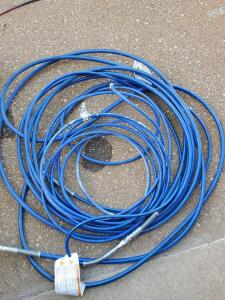 50 ft Blue Airless Paint Sprayer Hose, 1/4" ID, 3300 psi
