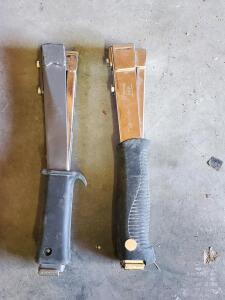 Petrus CR11 Hammer Tacker, Heavy Duty Stapler, Made in Taiwan, Serial 1406810, Steel Body