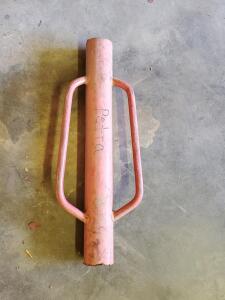 Manual Steel Post Driver, Approx. 18 lbs, 25.6" Height, 2.6" Inside Diameter