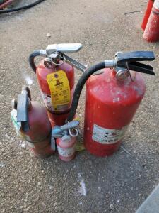 Multiple Portable ABC Fire Extinguishers - 10 lb, Inspected 2023, Dry Chemical