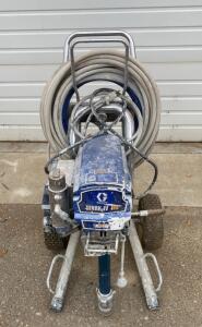 Graco Mark IV HD Airless Paint Sprayer, 3300 PSI, 2.2 HP, 1.35 GPM, SmartControl, BlueLink - powers on