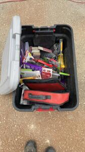 Rubbermaid ActionPacker 24 Gallon Storage Bin With Milwaukee Tool Bag & Hand Tools - bay 3