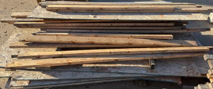 Mixed Lot: 16-20 Used 2x4 Lumber, 6-8 OSB 4x8 Sheets, Construction Material, 8-12ft Lengths