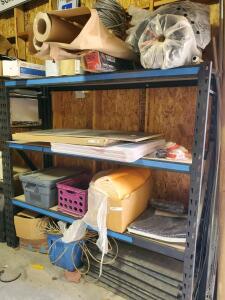 Heavy-Duty Steel Storage Rack 77"x24"x72", 4-Shelf, 6,000 lb Cap, Black/Blue, Industrial Shelving