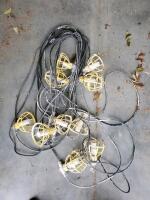 10-Light 100ft Construction String Light, 120V, IP65 Rated