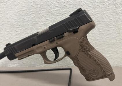 Taurus PT 24/7 OSS DS Tactical 9mm, 5.25" Barrel, FDE Frame, 17+1 Capacity, SN: TBP16531 W/O Magazine
