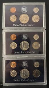 1977, 1978, 1980 UPM United States Coin Set Lot &ndash; 5 Coin Sealed Sets, Kennedy Half Dollar