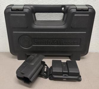 Smith & Wesson M&P Hard Pistol Case Kit w/ Blade-Tech Holster & Double Mag Pouch USA Made