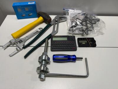 Mixed Lot: Kobalt Tools 10", Korg CA-30, Homgeek Scale, Seiko WP-5501, Wire Puzzle Set