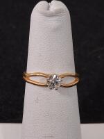 Gold-Tone Stackable Ring Set, Multicolor Gemstones, Prong Setting, Split Shank Design - 2