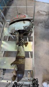Vintage Johnson Sea Horse Outboard Motor, 5 HP, Short Shaft, Manual Start, Waukegan Illinois Unknown working condition