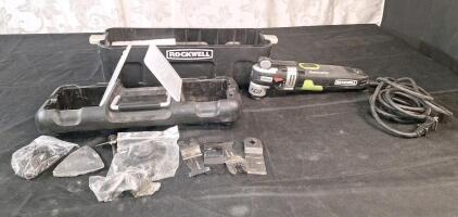 (1) Corded Rockwell Sonicrafter F80 Oscillating Multi-Tool W/ Case & Assorted Blades