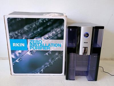 RKIN ZIP Countertop Reverse Osmosis Water Purifier, 45.4 GPD, 4-Stage Filtration, Black