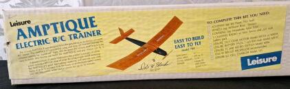 (1) Vintage Leisure Amptique Electric R/C Trainer Model Airplane Kit, Model 704, Designed By Dale H. Black.<br/>