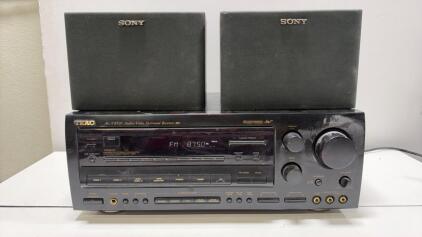 TEAC AG-V8520 5-Channel 100W Receiver with Sony SS-U31 6&Omega; Bookshelf Speakers