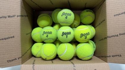 Penn Tennis Balls &ndash; 19 Used Balls, Mixed Numbers, Standard Size & Weight