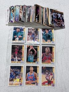 1991-92 Upper Deck NBA Basketball Cards Lot, Stars Incl. Isiah Thomas, Hornets, Nets, Pistons