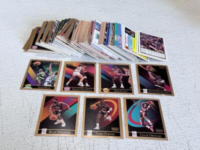 1990-91 SkyBox NBA Basketball Card Lot, 100+ Cards, Clyde Drexler, Dale Ellis, Multiple Teams