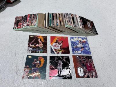 1990s NBA Basketball Card Lot &ndash; SkyBox, Fleer, Upper Deck, Inserts, 150+ Cards, Stars Included