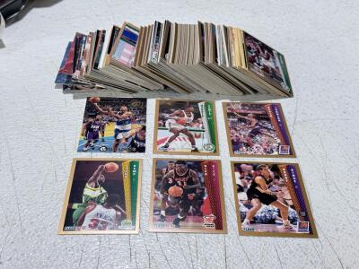 1992-93 Fleer and Topps Stadium Club Basketball Card Lot Featuring NBA Stars