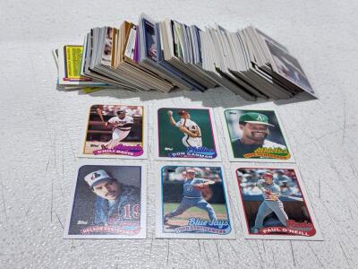 Topps Baseball Card Lot &ndash; 1987 & 1990 Sets, Approx. 100-150 Cards, Featuring Paul O'Neill & Dave Henderson