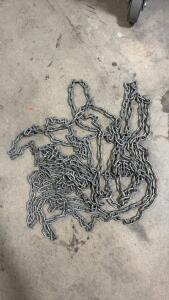 Heavy Duty Galvanized Steel Utility Chain, 2" Links, Approx. 20&ndash;30 ft &ndash; Industrial/Welded