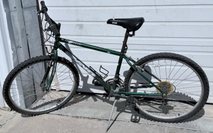 DYNO Mountain Bike, 18" Frame, 26" Wheels, Steel, 18-Speed, V-Brake, Kickstand, Green