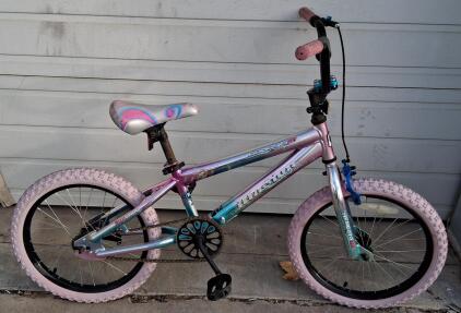 Pink Genesis Inspire 20" BMX Bike - Steel Frame, Single Speed, Front