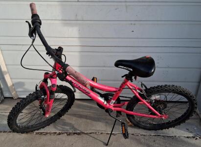 BCA Crossfire 20" Kids Mountain Bike, Steel Frame, Front Suspension, Pink