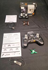 (1) Estes Proto N Micro Drone W/ Controller, Manual & Charging Cable & (1) (1) Estes Proto X Micro Drone W/ Controller, Manual & Charging Cable