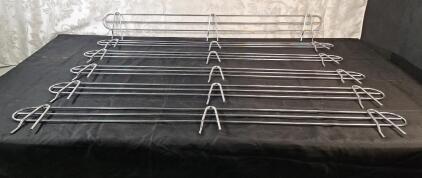 (6) Wire Shelving Ledge / Side / Back Panels, 45"L x 5"T
