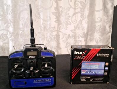 (1) E-flite LP5DSM 5-Channel 2.4GHz DSM Transmitter & (1) IMAX B6 Digital Li-ion / Polymer Battery Balance Charger