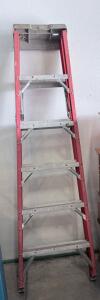 Werner FS106 6 ft Fiberglass Step Ladder, Type I, 250 lb Capacity